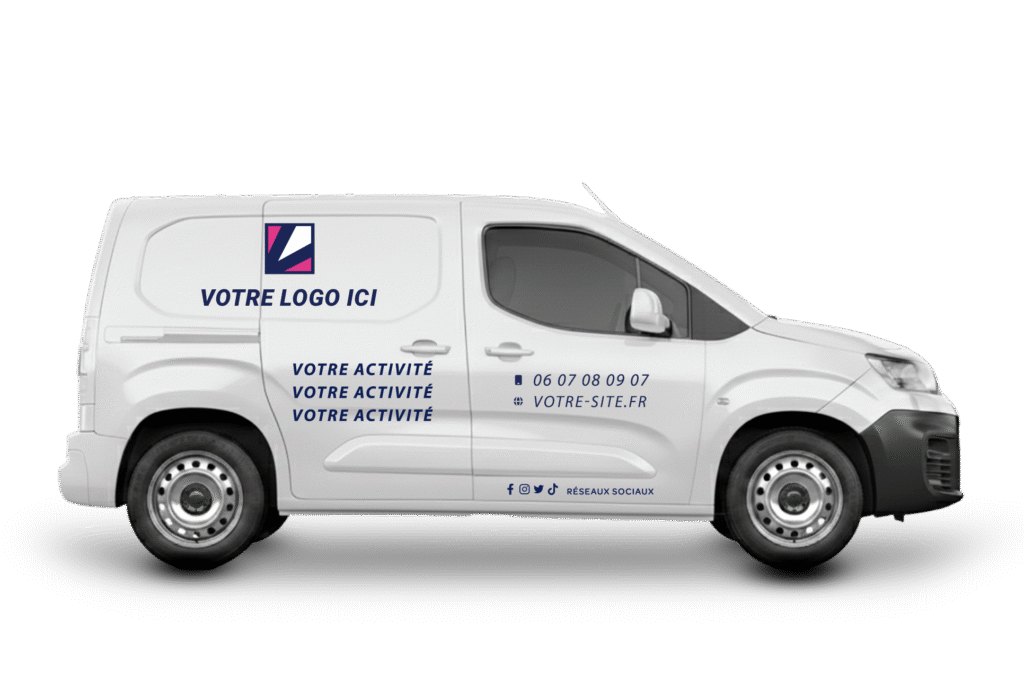 Marquage véhicule et lettrage véhicule à Nancy : Sticker adhésif et habillage utilitaire, Flocage et covering Metz.