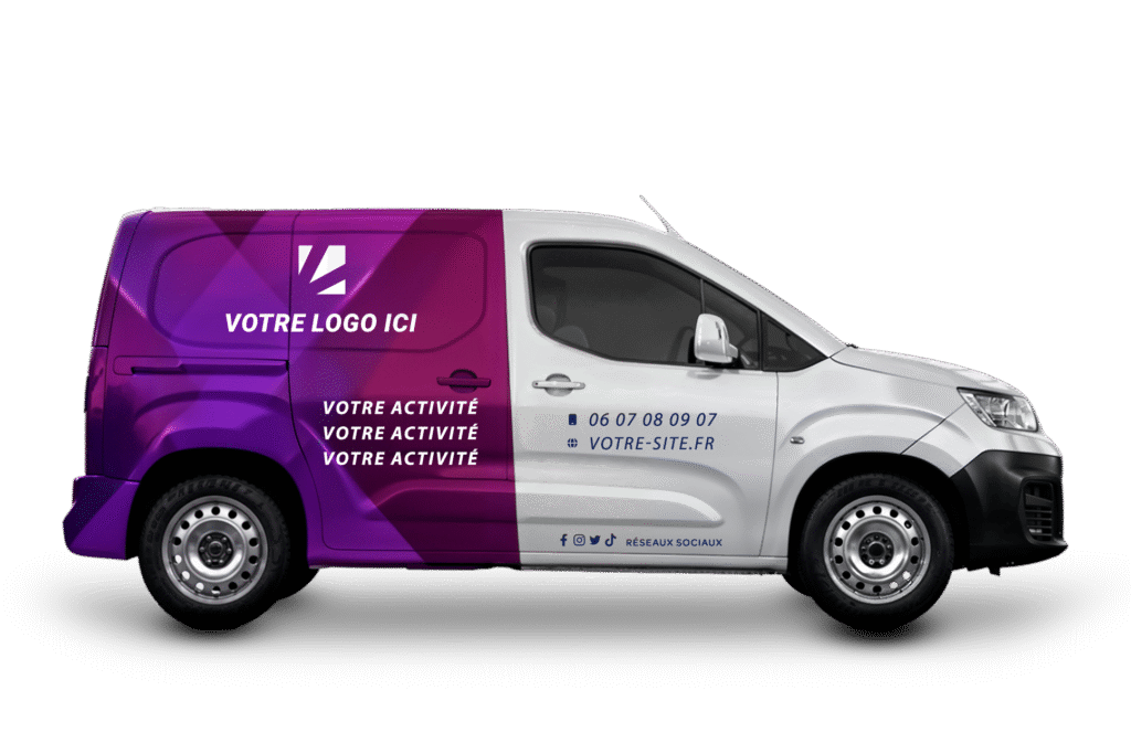 Semi-covering et marquage de véhicule à Nancy et Metz : Habillage publicitaire pour voiture, utilitaire, fourgon, camion et flotte pro en Lorraine.