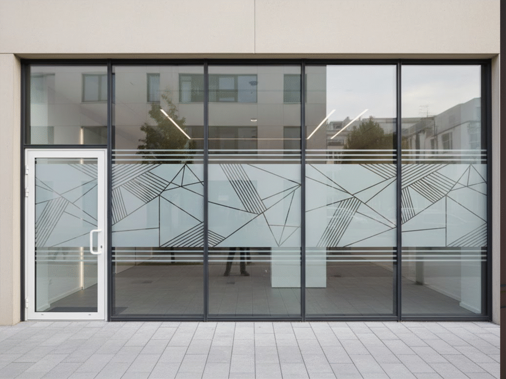 Film dépoli et sablé pour vitrage à Nancy : Solution d'intimité élégante pour bureaux et cabinets médicaux à Metz et Lorraine. Film Dépoli, Sablé et Décoration de Discrétion Nancy : Sablage de vitre sur mesure, adhésif effet dépoli et marquage bureau à Metz et Grand Est.