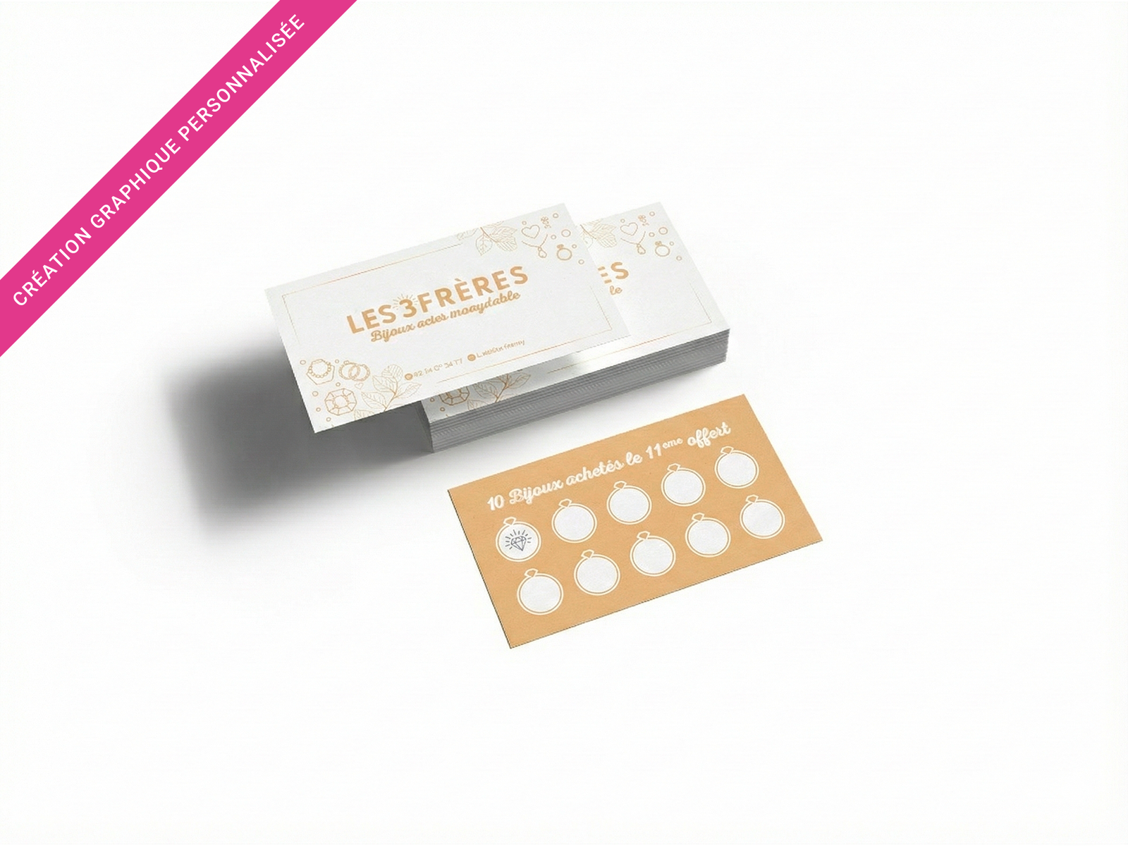 Carte de fidélité avec tampon Nancy : Impression carte à tamponner et fourniture tampon encreur pour commerce et snack à Metz.