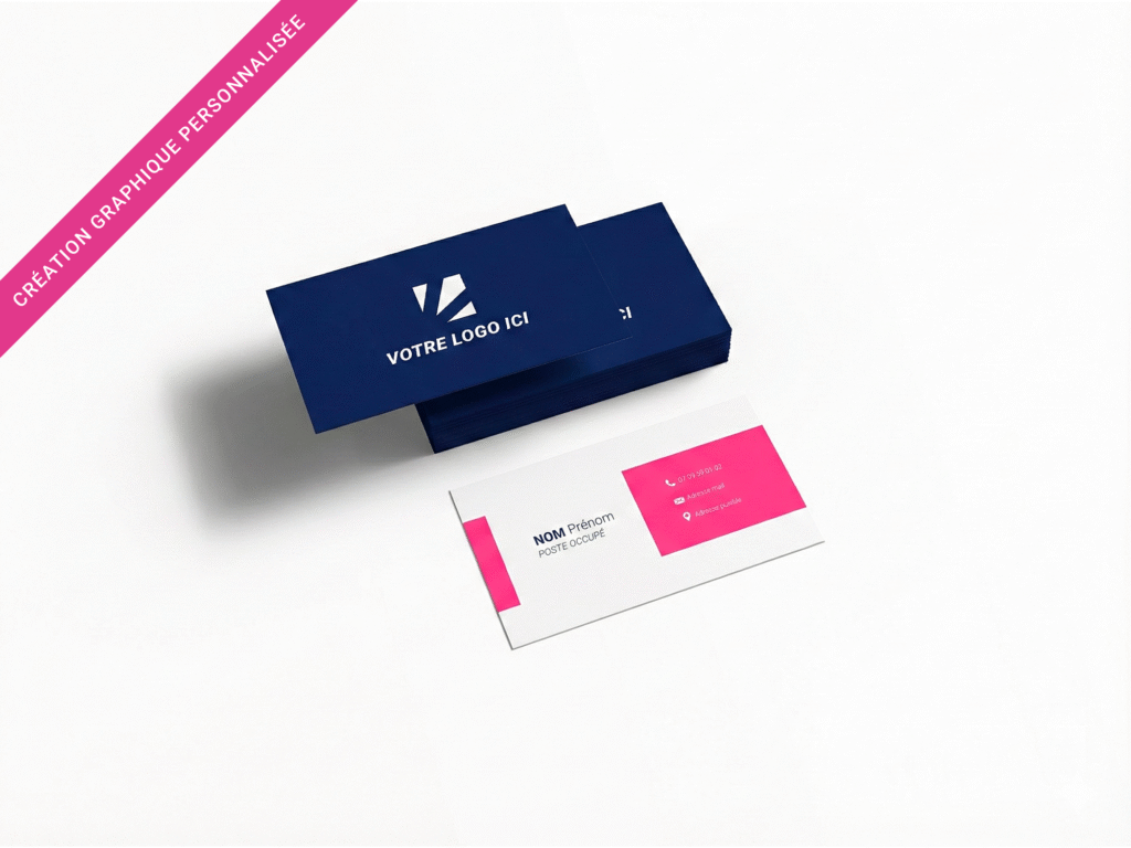 Carte de visite haut de gamme Nancy : Impression avec vernis sélectif 3D, dorure et pelliculage mat à Metz.